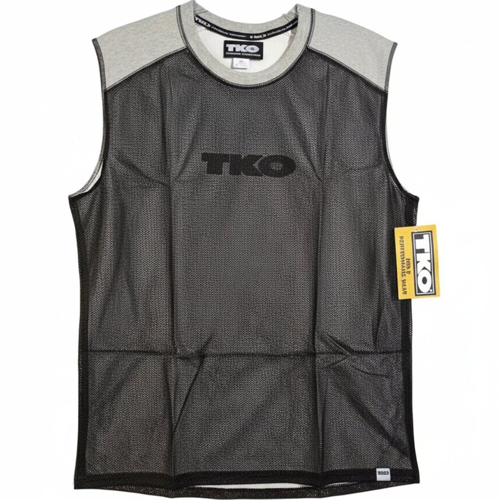 Men’s Licensed TKO Technical Knockout Tank Top Black/Gray XL NEW